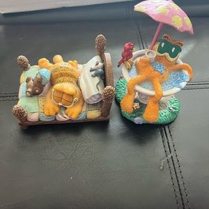 GARFIELD  ON VACATION & Vintage 1993 Danbury Mint Garfield & Pooky "Catnap"